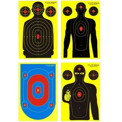 12x18 pulgadas salpicaduras objetivo amarillo tiro entrenamiento salpicaduras objetivo pegatinas flecha tirachinas Airsoft práctica al por mayor AQB181