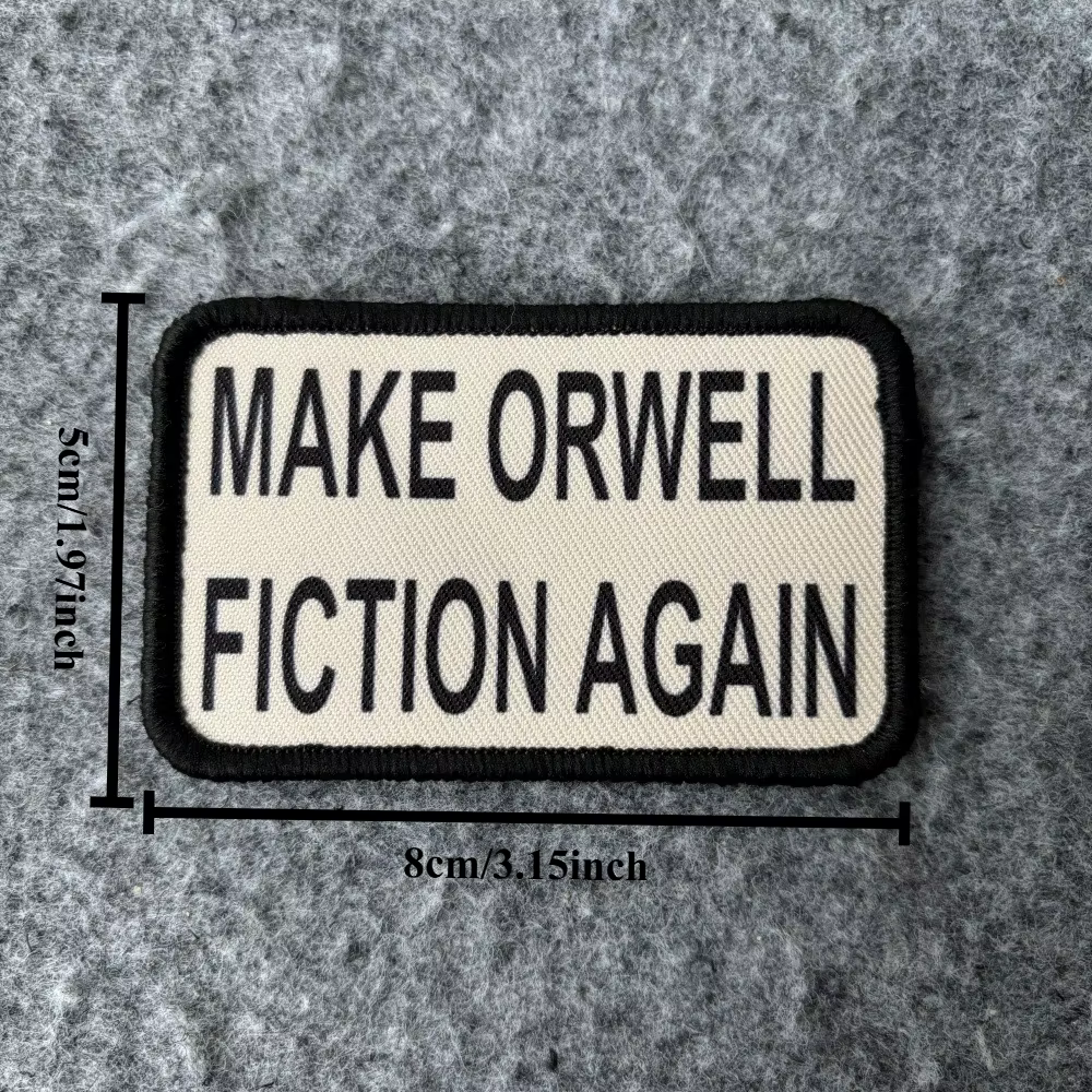 Parche táctico velcro Orwell – Emblema moral para ropa o mochila - imagen 3