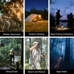 Binoculares infrarrojos WiFi con visión nocturna para caza y camping