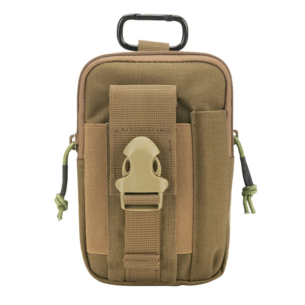 Riñonera táctica EDC MOLLE doble capa para teléfono y caza al aire libre