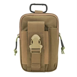 Riñonera táctica EDC MOLLE doble capa para teléfono y caza al aire libre