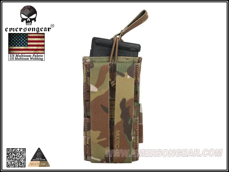 Emersongear bolsa táctica para revistas combate 5,56 pistola única bolsa abierta superior mag EM6361 - imagen 2