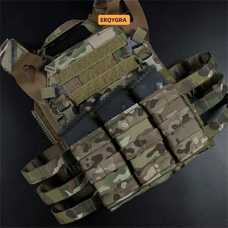 ERQYGRA táctico Molle FAST 5,56 Triple Mag bolsa larga revista munición Clip Correa soporte bolsillo caza Airsoft chaleco nuevo equipo - imagen 5