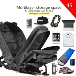 Mochila táctica Molle impermeable tipo Bug Out para senderismo y caza