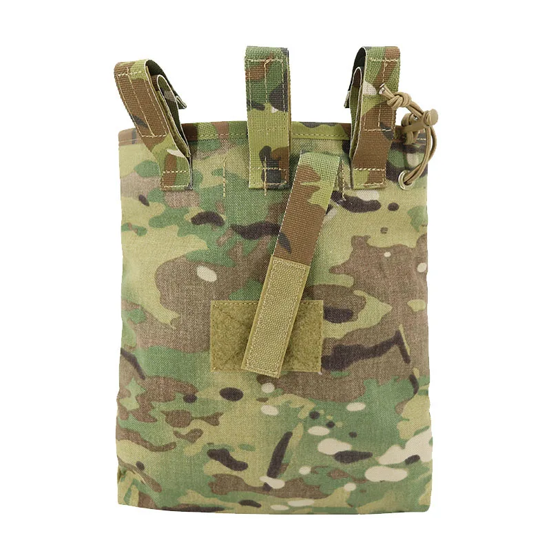 Chaleco táctico cintura MOLLE bolsa de basura enrollable, bolsa de reciclaje plegable, bolsa para artículos diversos, al aire libre - imagen 3