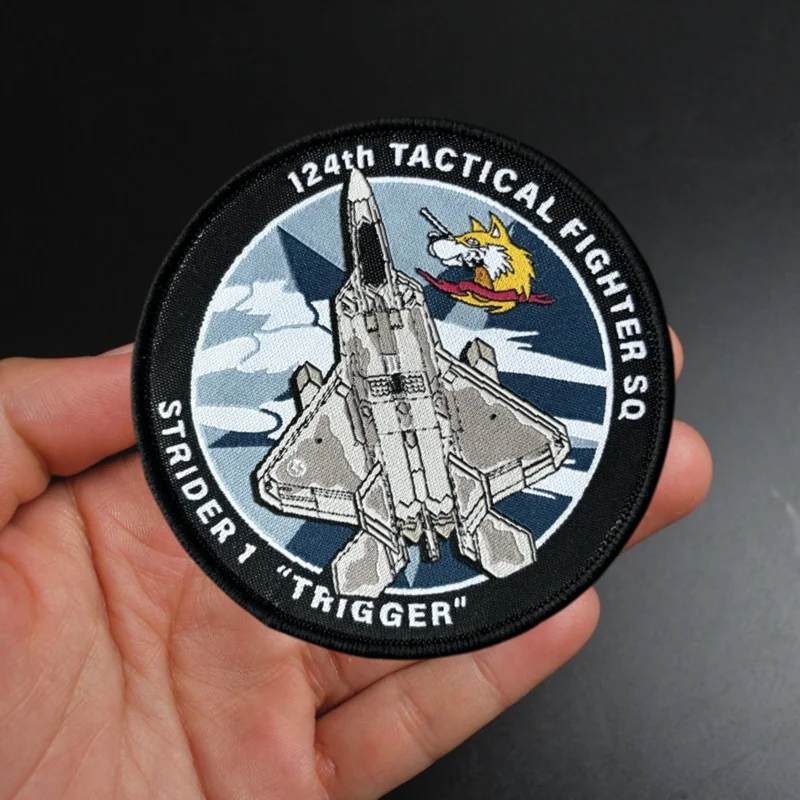 Parche de tela de combate Ace, juego táctico, insignia de moral circundante, parches militares con gancho, pegatinas para ropa y mochila - imagen 2