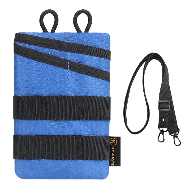 Bolsa táctica EDC para acampar al aire libre, almacenamiento de herramientas, caza, plegable, portatarjetas de crédito, BILLETERA, cuchillo, bolígrafo, bolso colgante - imagen 3