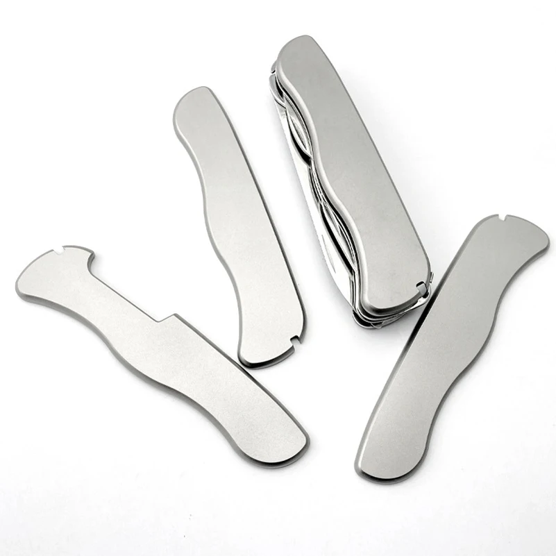 Cuchillo personalizado con mango de titanio, escamas para Victorinox, cuchillos del ejército suizo, bloqueo de revestimiento, herramienta de rescate Centurion, soldado MW4DE, 111MM, 1 par - imagen 2