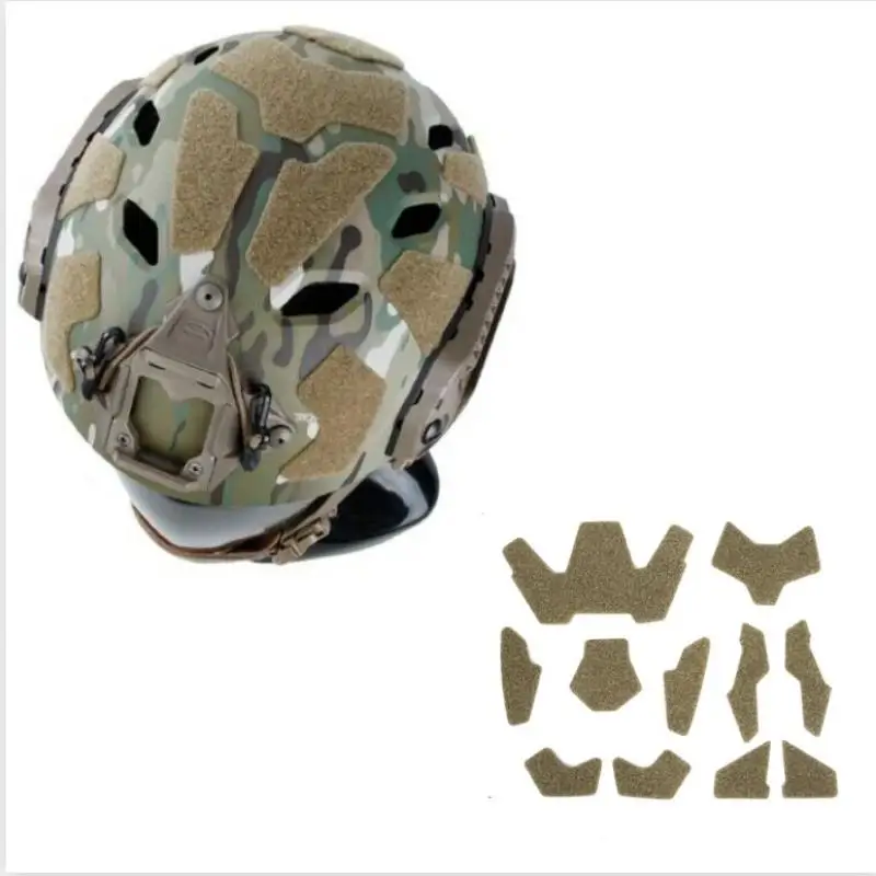 Pegatina superior de gancho y bucle para casco táctico SF, TMC3281