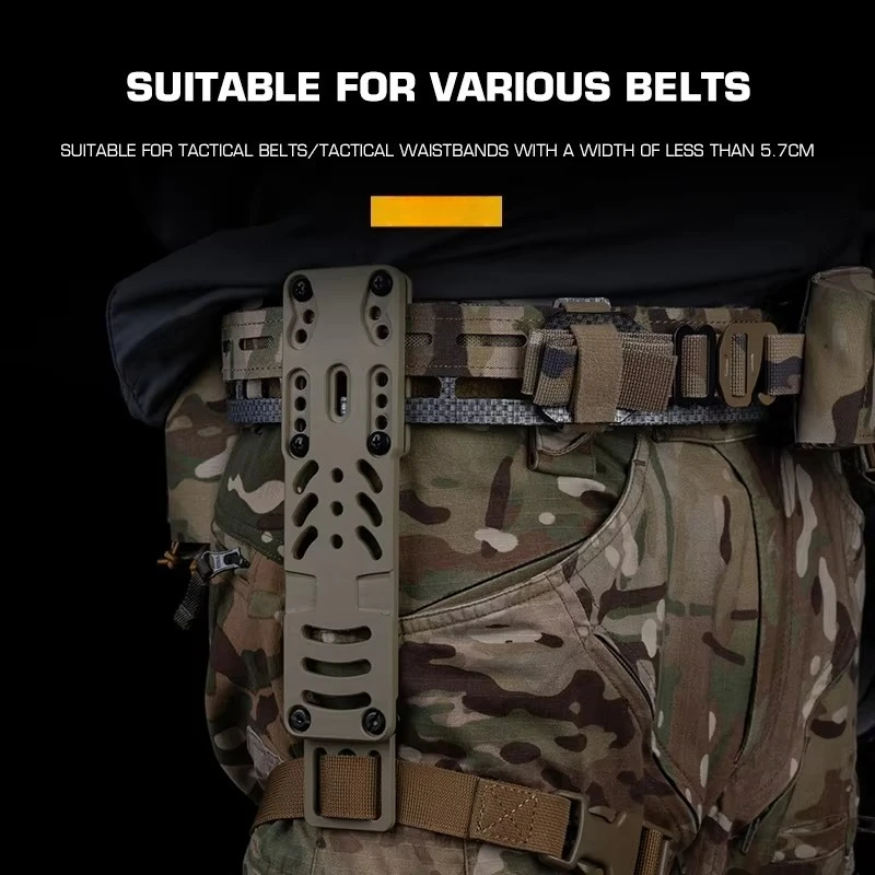 Adaptador de funda Modular de pistola táctica, pierna caída de segunda generación, transporte de Metal rígido, Compatible con plataforma de cinturón de liberación rápida QLS - imagen 5