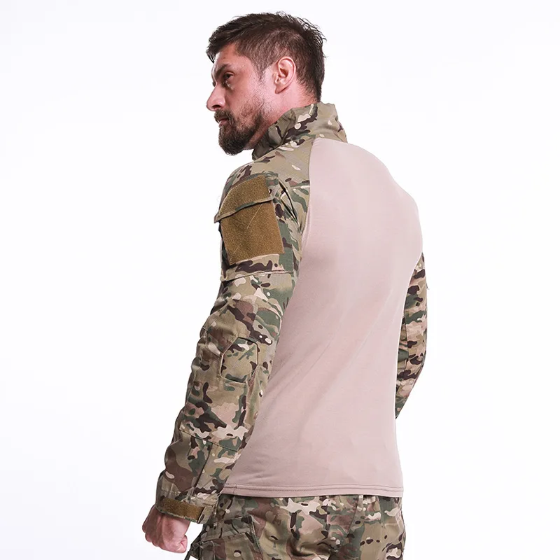 Camisetas tácticas de manga larga para hombre, traje de rana táctico pionero del ejército, Camoflage, camisa de entrenamiento al aire libre, caza y senderismo - imagen 4