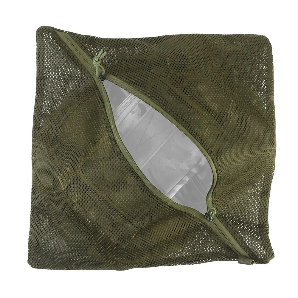 Bolsa ligera con estructura de malla con cremallera dividida, bolsa grande de malla de almacenamiento para almacenamiento - imagen 5