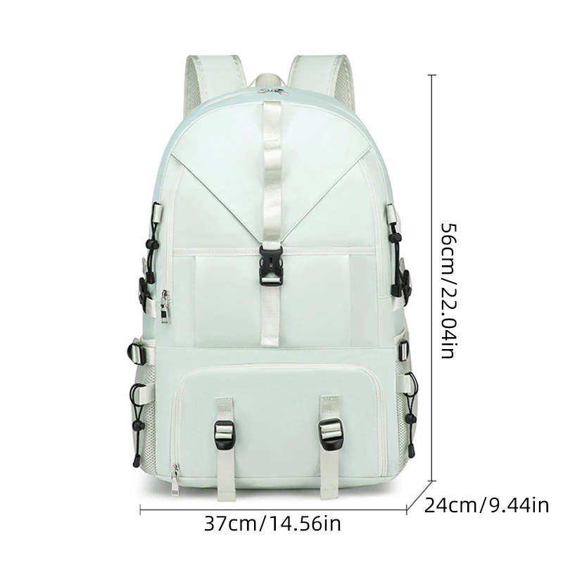 Mochila USB para gimnasio y Fitness, compartimento para zapatos, viaje al aire libre, escalada, senderismo, gran capacidad, equipaje de negocios, mochila de viaje - imagen 3