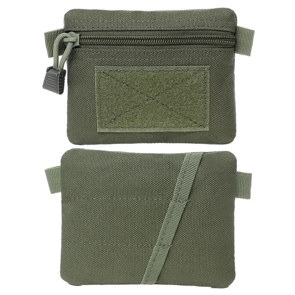 Monederos resistentes al desgaste para acampar al aire libre EDC Molle cartera impermeable portátil viaje cremallera riñonera, bolsa táctica EDC - imagen 4