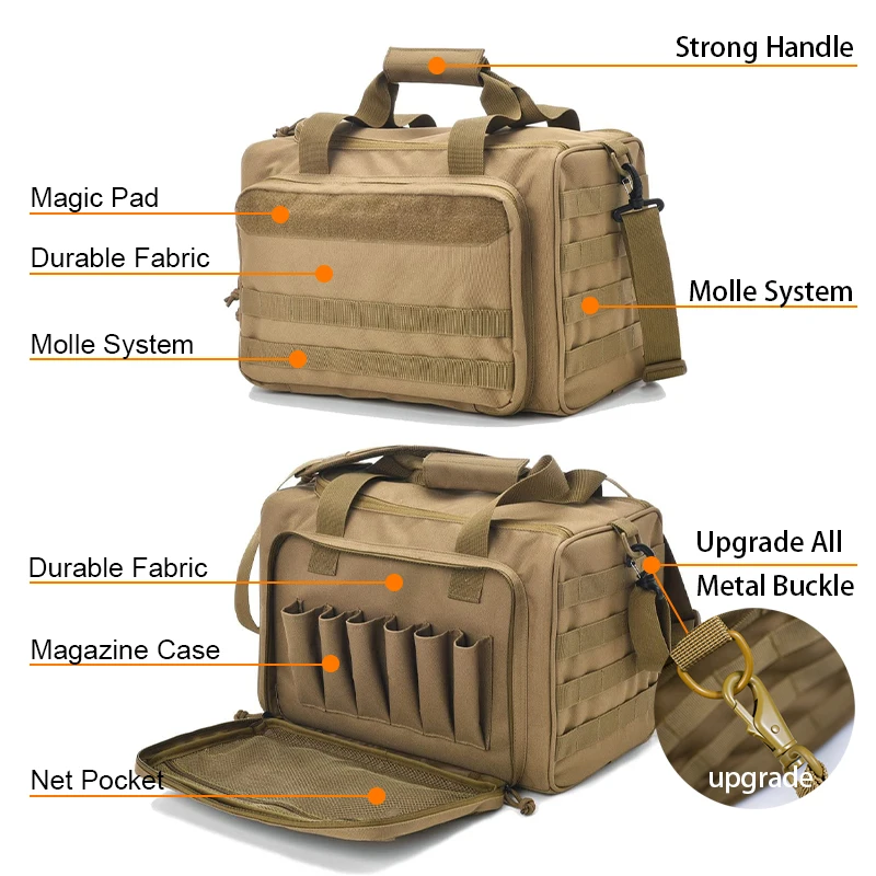 Usuario usando la bolsa en entorno exterior