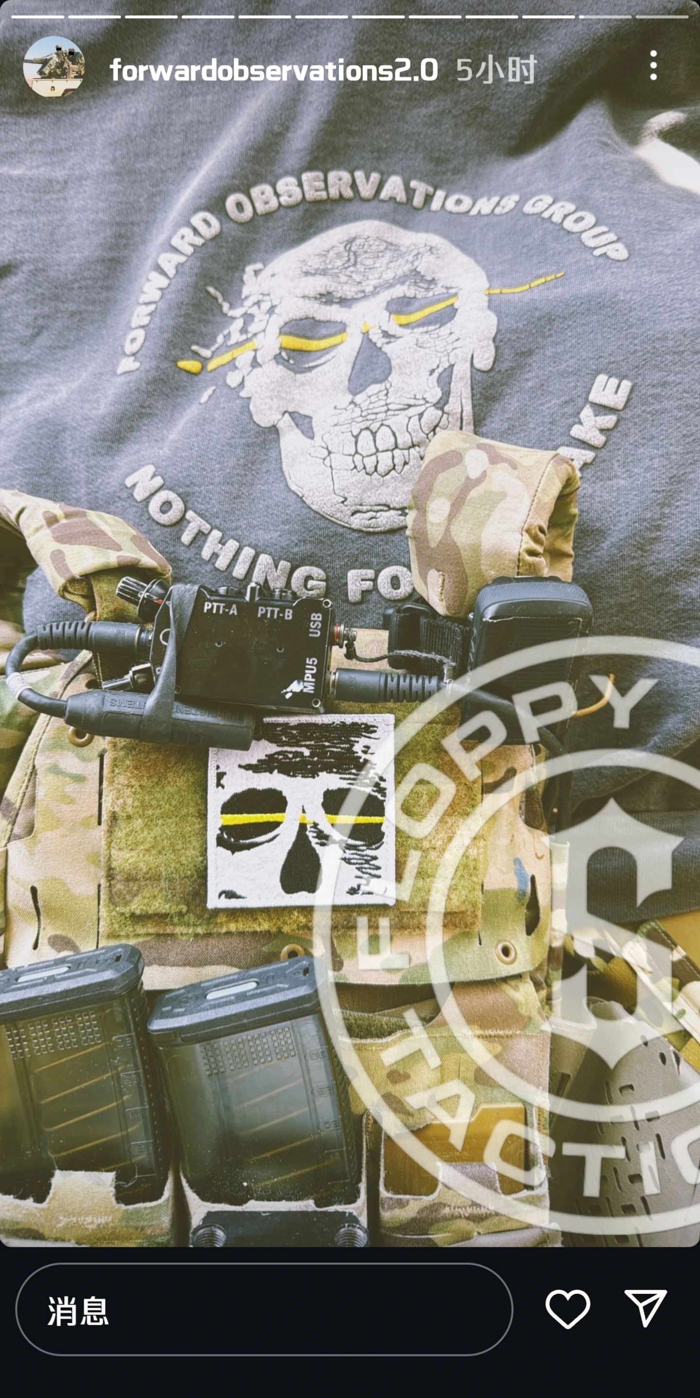 Parche para casco con brazalete, estilo de grupo de observaciones hacia adelante, "Ropa por una serpiente". - imagen 4