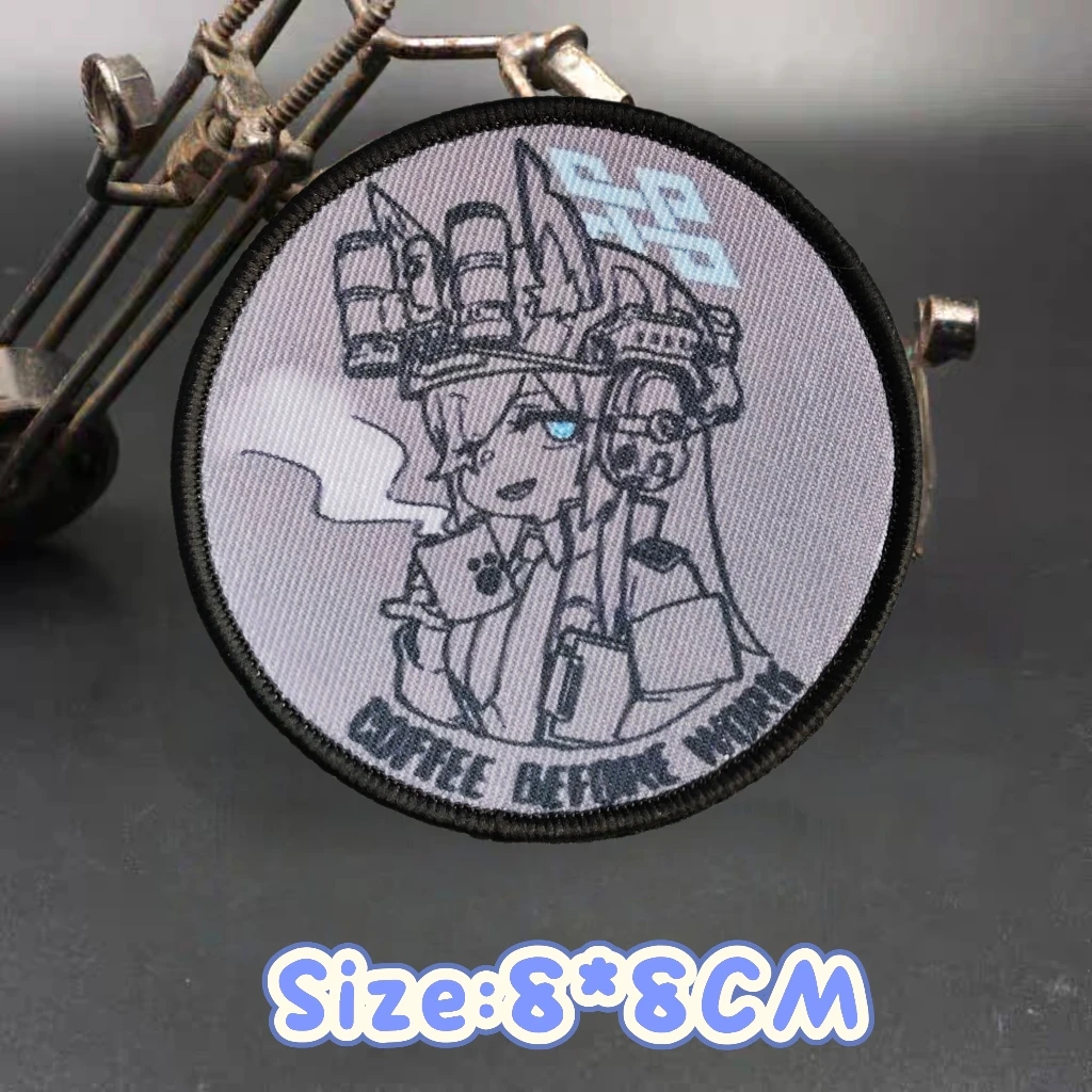 Parche de Anime Blue File Kangna, insignia de moral táctica de Director de animación, Ye Zhu, Panda, águila, soldado, parches de mochila para ropa - imagen 2