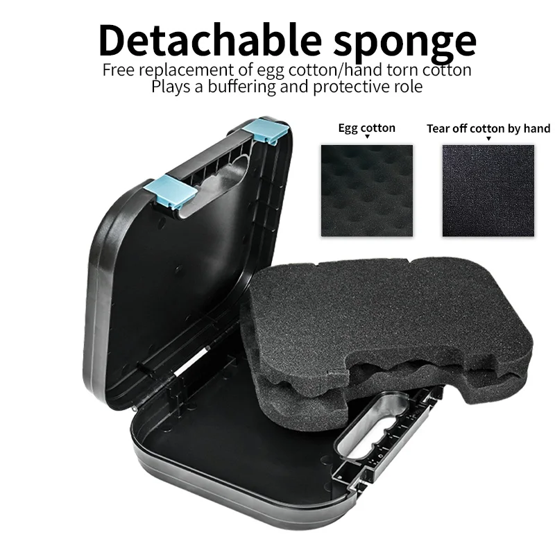 ABS GLOC G17 G18 G43 funda protectora de pistola ABS con funda protectora acolchada de espuma para pistola caja de almacenamiento impermeable - imagen 3