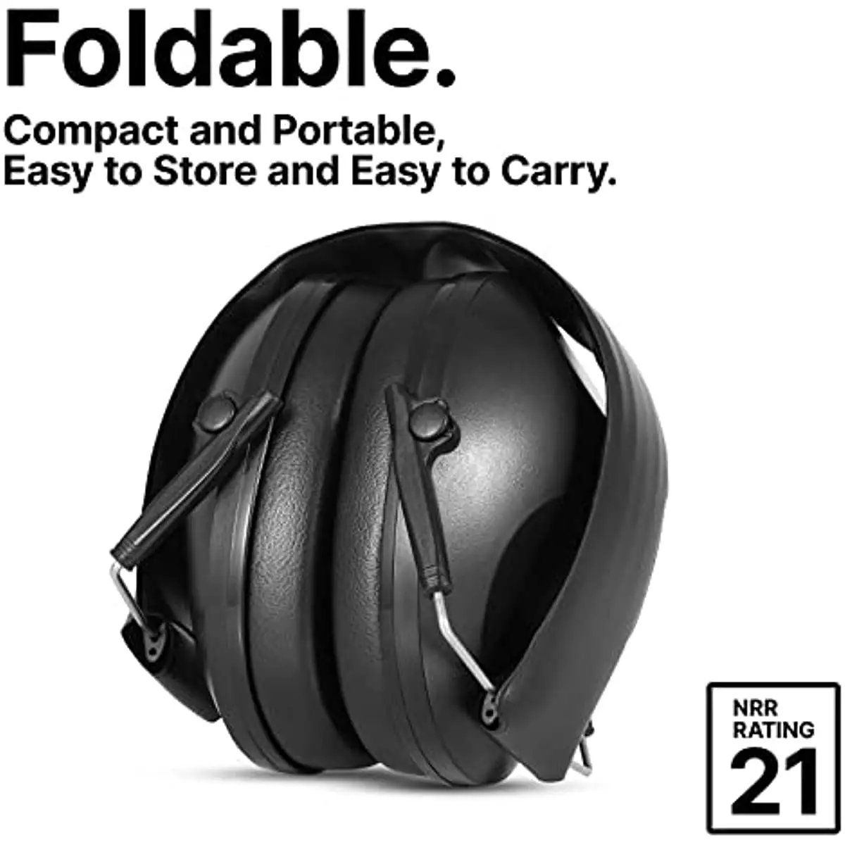 Tapones para los oídos antirruido, protectores tácticos plegables para caza, protección auditiva insonorizada para tiro