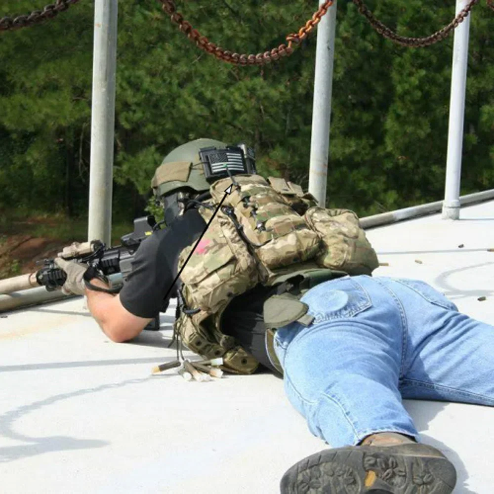 Versión funcional táctica comunicación antena de punta verde PRC148 antena de ganancia de cabeza verde pequeña TNC 2.15dm 400-470 - imagen 4