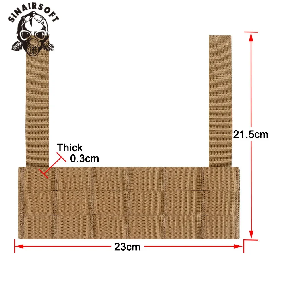Dispositivo de usuario final táctico, arnés de aparejo de pecho, puente MOLLE EUD, portador de placa extendida, accesorios de chaleco de caza D3CRM D3CRX - imagen 2
