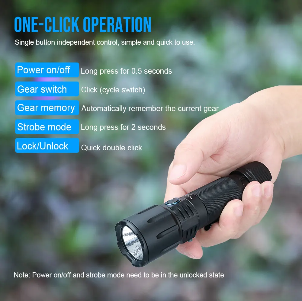 Trustfire MT26 linternas LED recargables potente antorcha 3300 lúmenes 21700 EDC tipo USB C carga descarga función de banco de energía - imagen 5