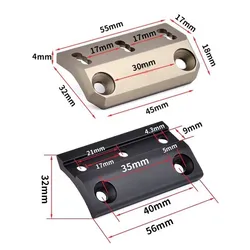 Base montaje linterna M-Lok Keymod compensada táctica WADSN