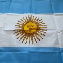 Bandera Argentina YIXIN, 90x150cm, pancarta colgante de poliéster estándar con bandera nacional argentina