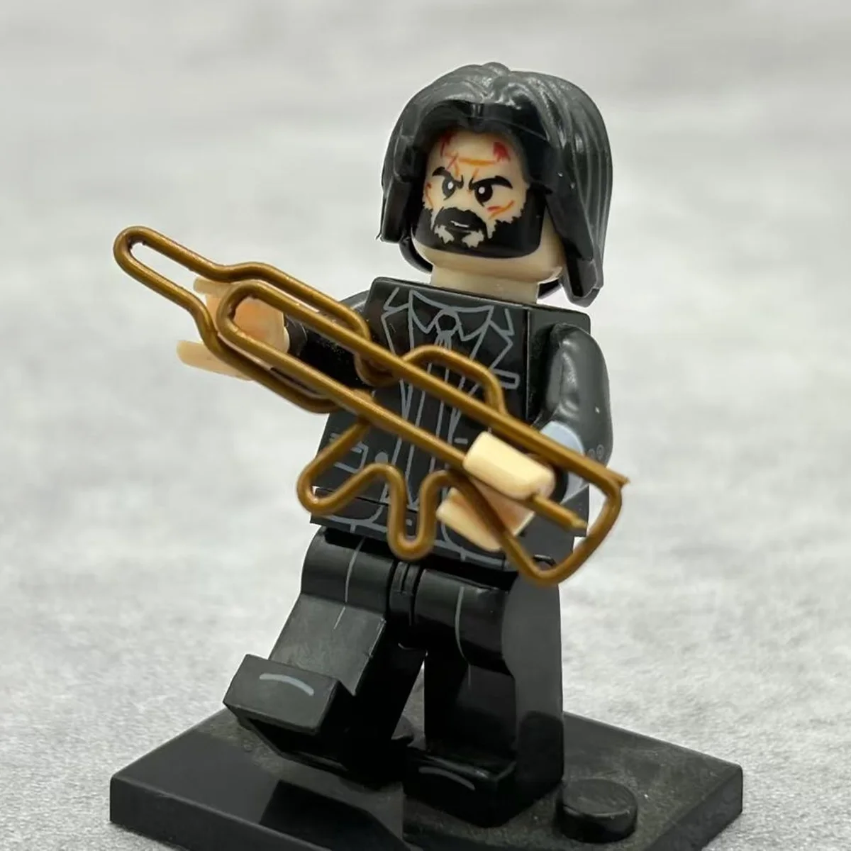 50 unid/set de clip de papel con diseño de Rifle de asalto, estilo personalizado/Jato de combate, clip de diseño de avión para marcador, marcador de papelería - imagen 3