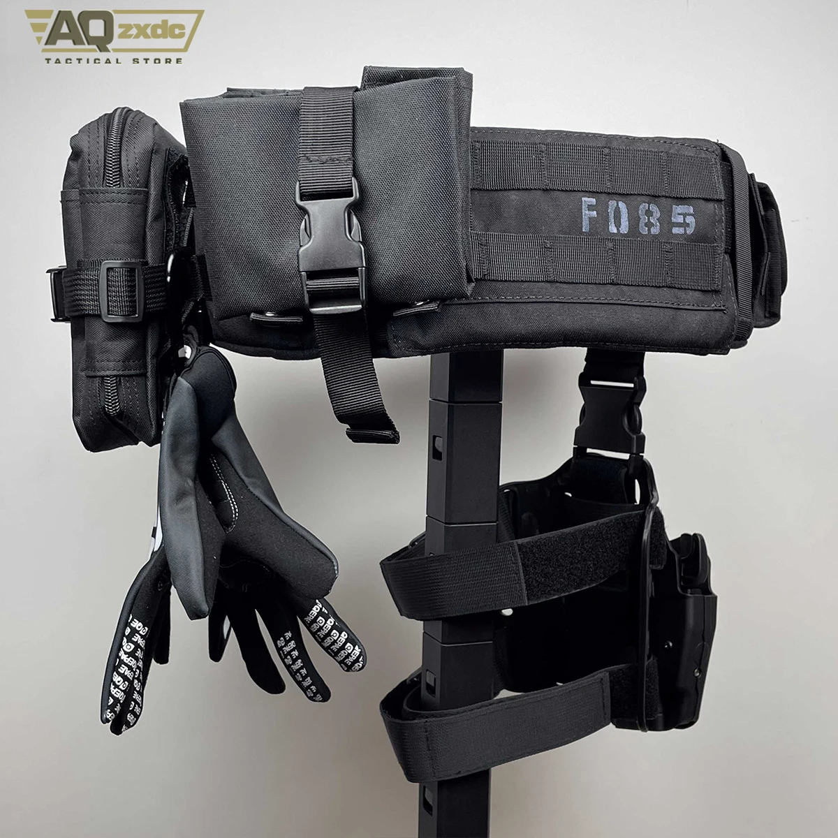 AQzxdc Simon Ghost Riley conjunto completo de cinturones tácticos Ghost Call Of Duty Cos Night Raid Ghost cinturón de cintura accesorios equipo de juego de guerra - imagen 3