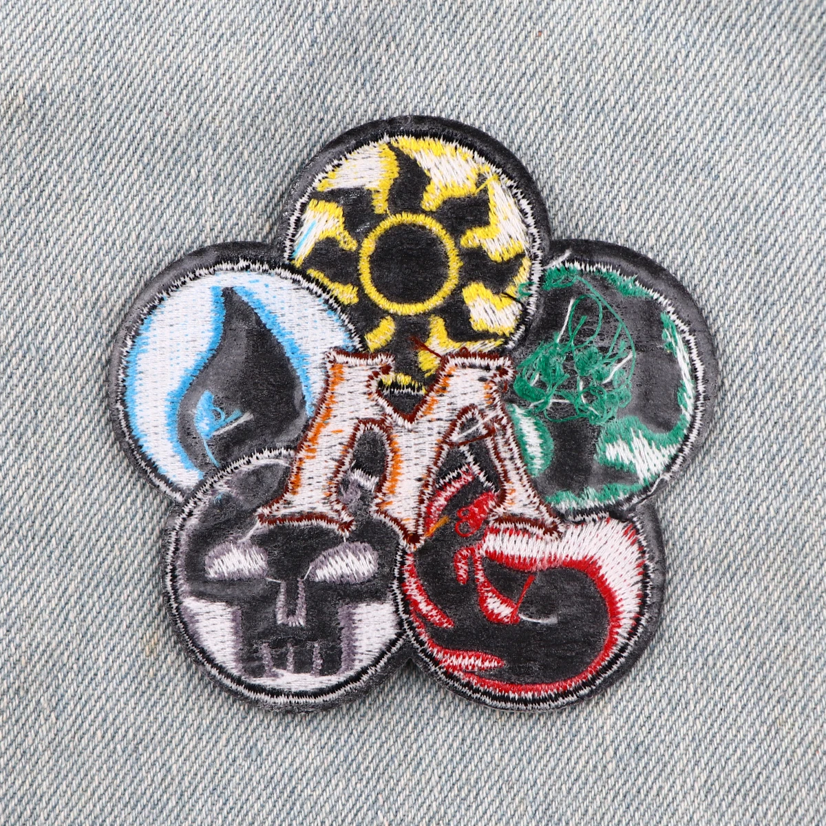 Juego de cartas de fiesta, parche para planchar, parche para ropa, parche bordado fresco, accesorios de ropa, pegatinas de costura - imagen 5