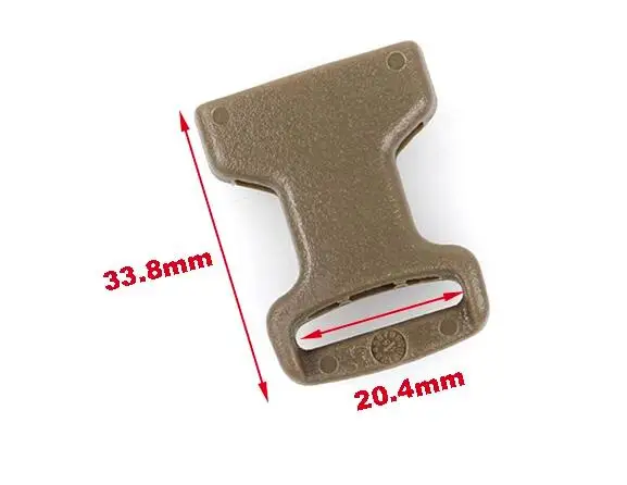 XC-34B-1 Hebilla de conexión rápida de 4 piezas Hebilla de ajuste de correas de 3/4 pulgadas - imagen 4