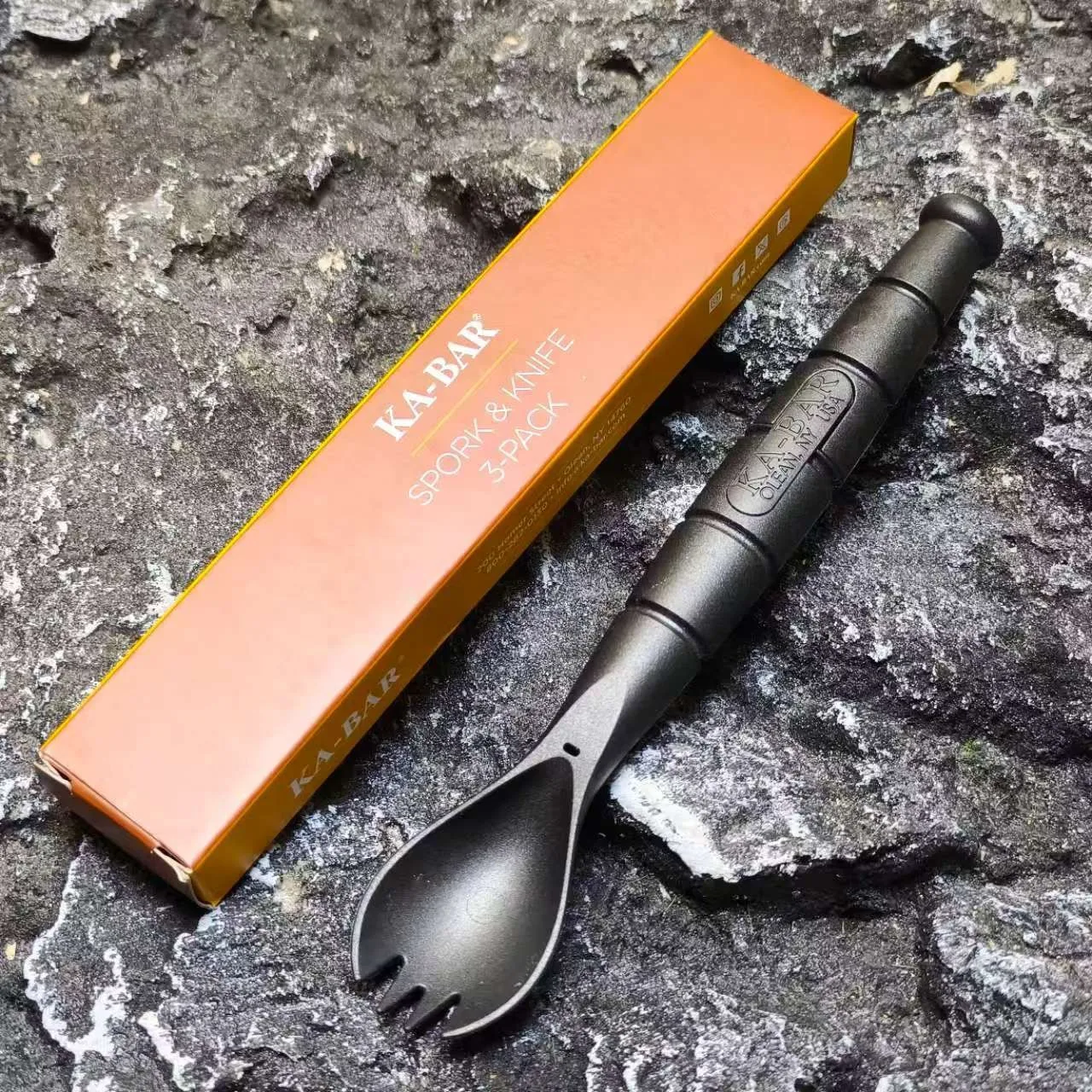 Cubiertos tácticos para EDC: cuchara y tenedor de acampada - imagen 3