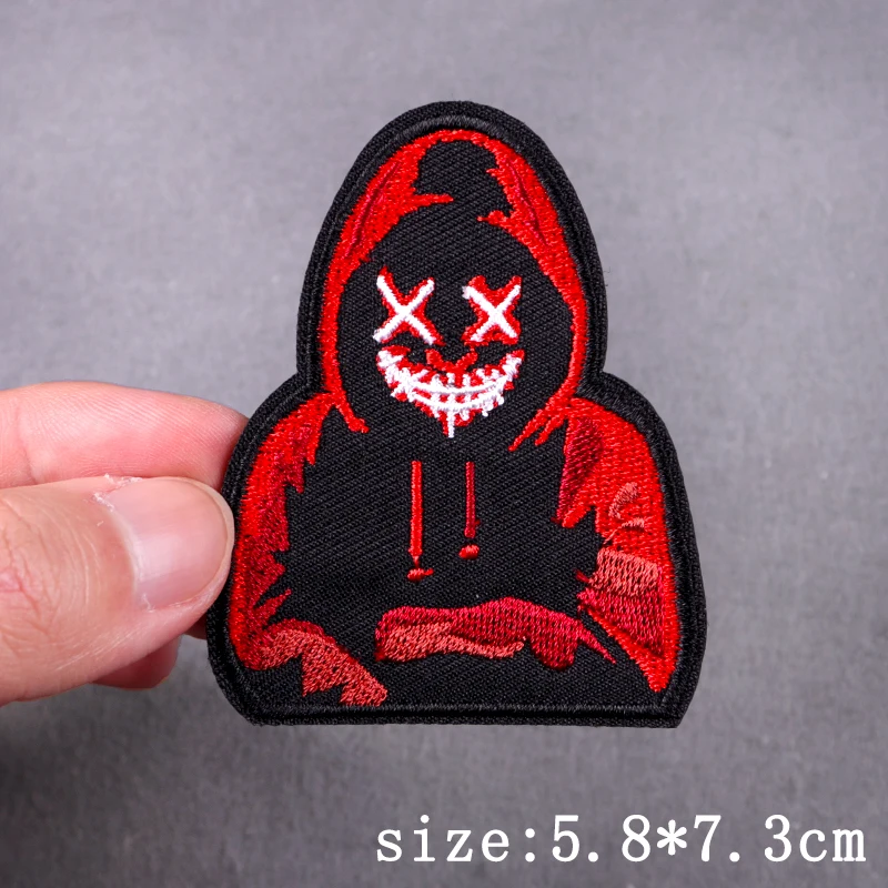 Parche Sexy de Hip Hop, parches bordados para planchar para ropa, parches termoadhesivos para ropa, costura de calavera Punk/parche Fusible - imagen 4