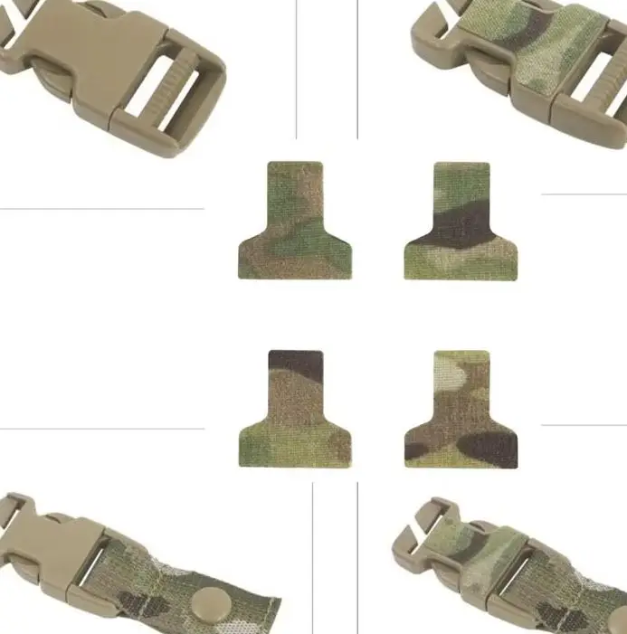 Hebilla para chaleco táctico protector adhesivo camuflaje - imagen 2