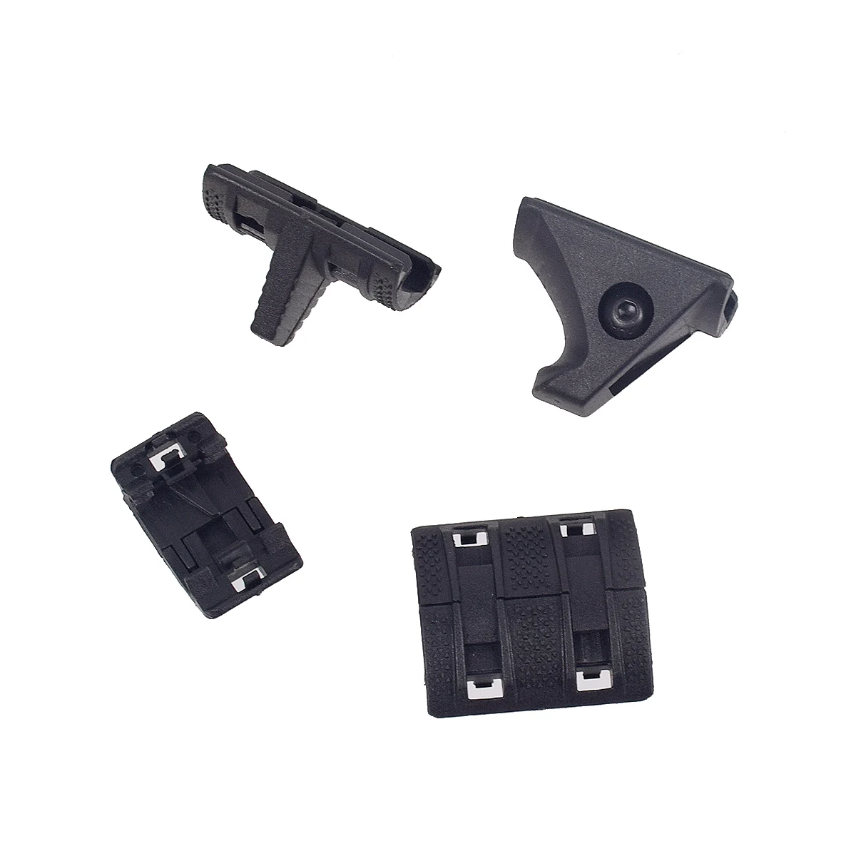 Paquete de 4 unidades de Kit de cubierta de riel de parada de mano Airsoft, cubierta de riel Picatinny para guardamanos tácticos AK AR15 M4, accesorios para pistola de Rifle - imagen 3