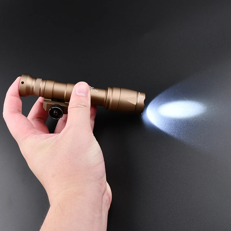 WADSN-linterna táctica M600C Airsoft M600, arma de caza, luz de explorador, foco LED blanco de 600 lúmenes, compatible con riel Picatinny de 20MM - imagen 4