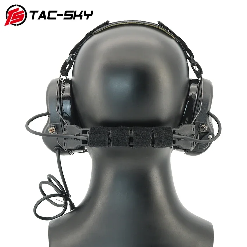 TAC-SKY H302 auriculares tácticos Protector de oído Digital DSP Modular auriculares militares Airsoft tiro Walkie Talkie auriculares - imagen 5