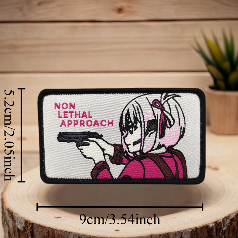 Hermosos soldados alrededor de Anime parche de impresión gancho y bucle insignia de moral táctica mochila militar parches adhesivos para ropa - imagen 3