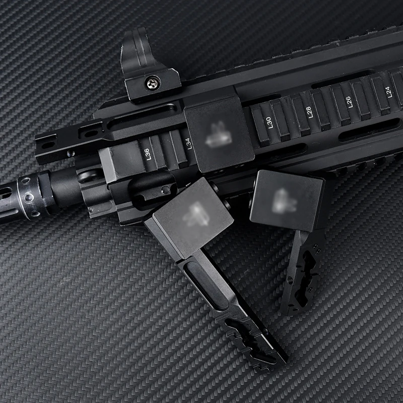 Base de montaje para linterna táctica CNC de Metal SF M300 M600 Scoutlight soporte fijo montaje compensado de aluminio compatible con sistema de riel MLOK/KEYMOD - imagen 3