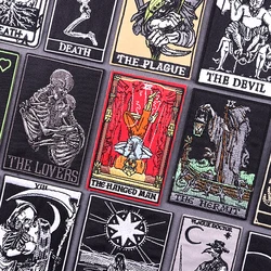 Parche bordado Tarot – Hombre Colgado estilo Punk para ropa