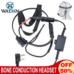 WADSN MH180-V Cascos de Conducción Ósea Tácticos Airsoft