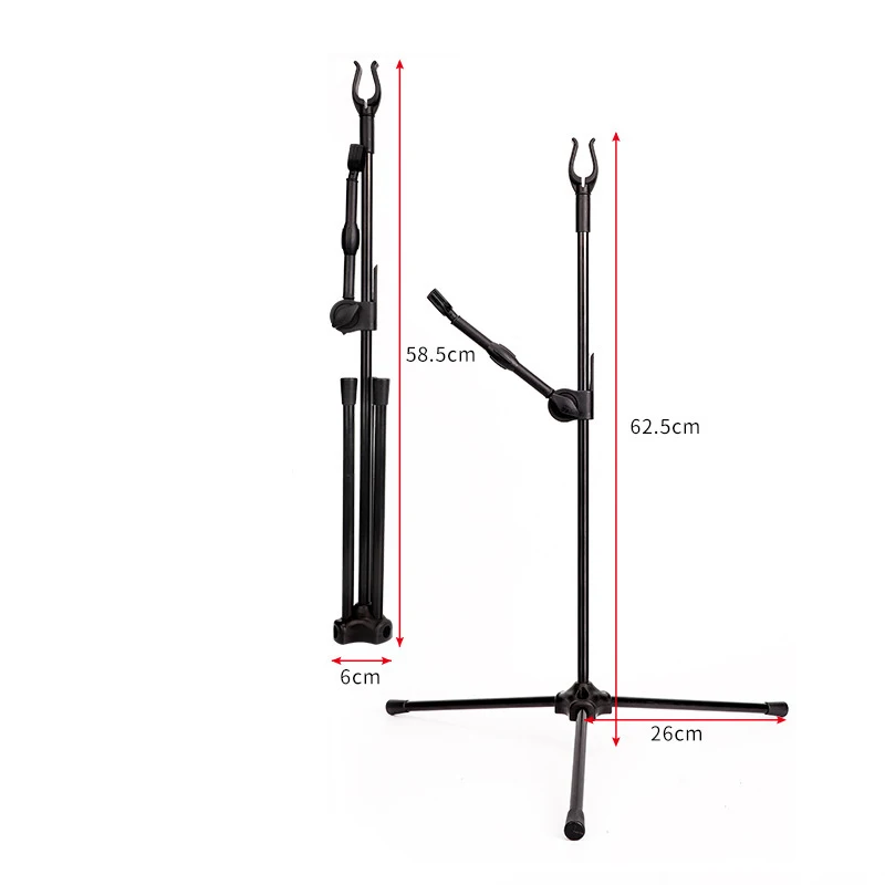 Soporte de arco de tiro con arco, plegable, extraíble, de fibra de vidrio, soporte de arco recurvo para caza, tiro, deportes, accesorios de tiro con arco - imagen 5