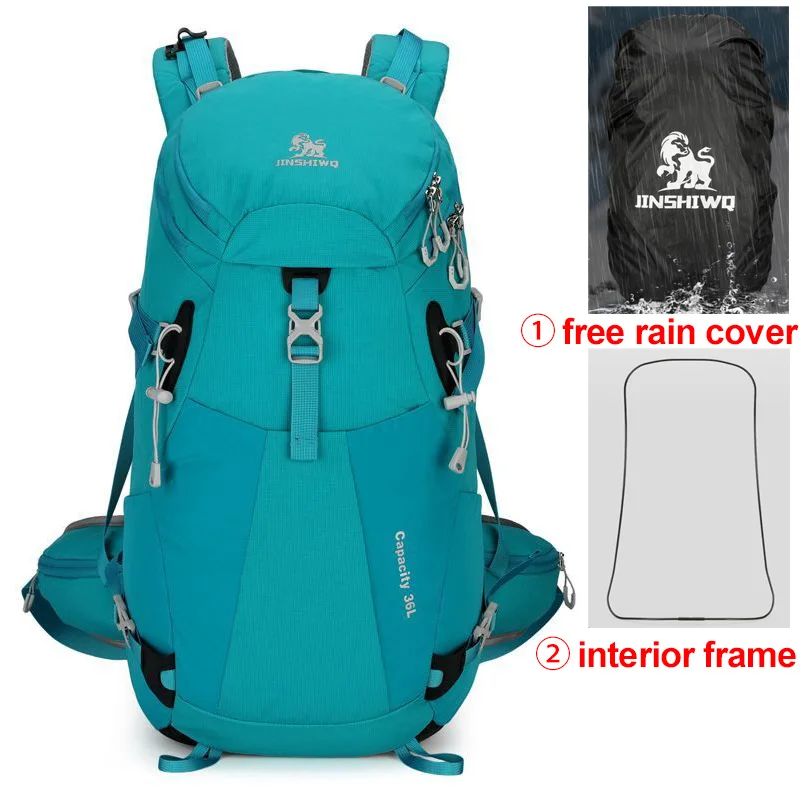 Mochila táctica impermeable outdoor con funda lluvia y bolsillo