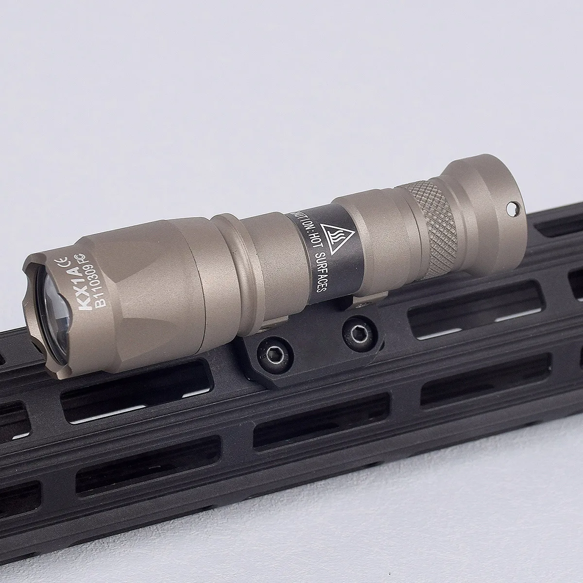 Linterna táctica M300 M600, Base de montaje compensado compatible con riel de 20mm, Mlok keymod, armas LED, luz de explorador, accesorios de caza Airsoft - imagen 5