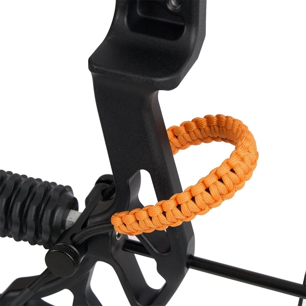 Arco de tiro con arco de 8 colores, eslinga de muñeca, arco de competición compuesto, cuerda de nailon trenzada ajustable para tiro con arco, accesorios de caza - imagen 3