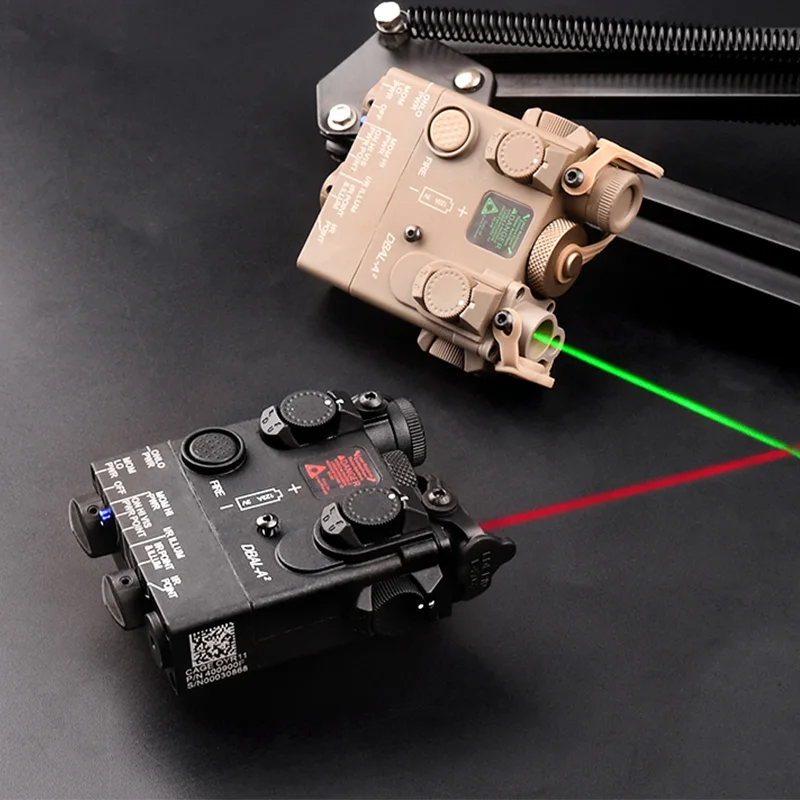 Potente linterna LED táctica para caza, punto rojo y verde, láser DBAL-A2, luz blanca estroboscópica, accesorios Airsoft Scout - imagen 5