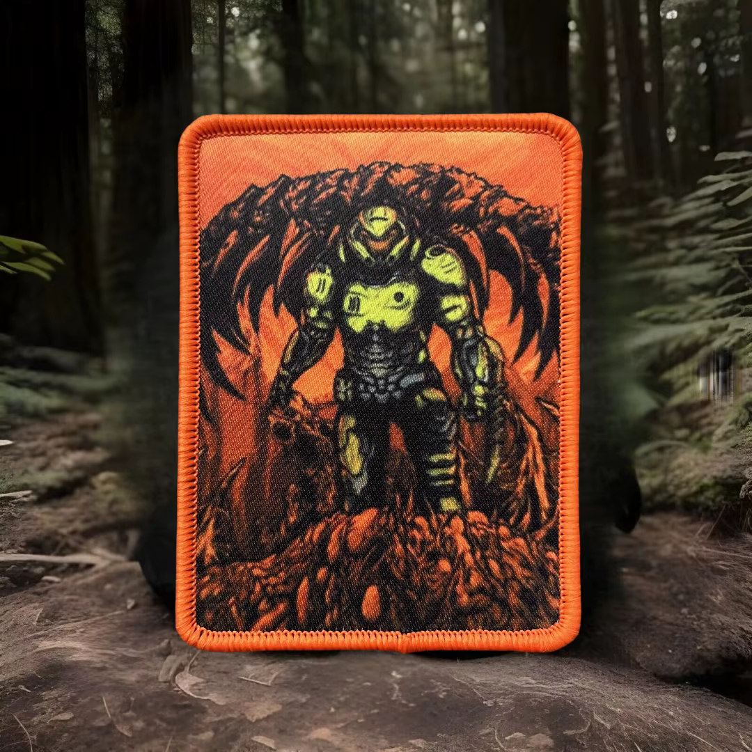 Parche táctico Doom Morale Guy – Velcro para ropa y mochila - imagen 4