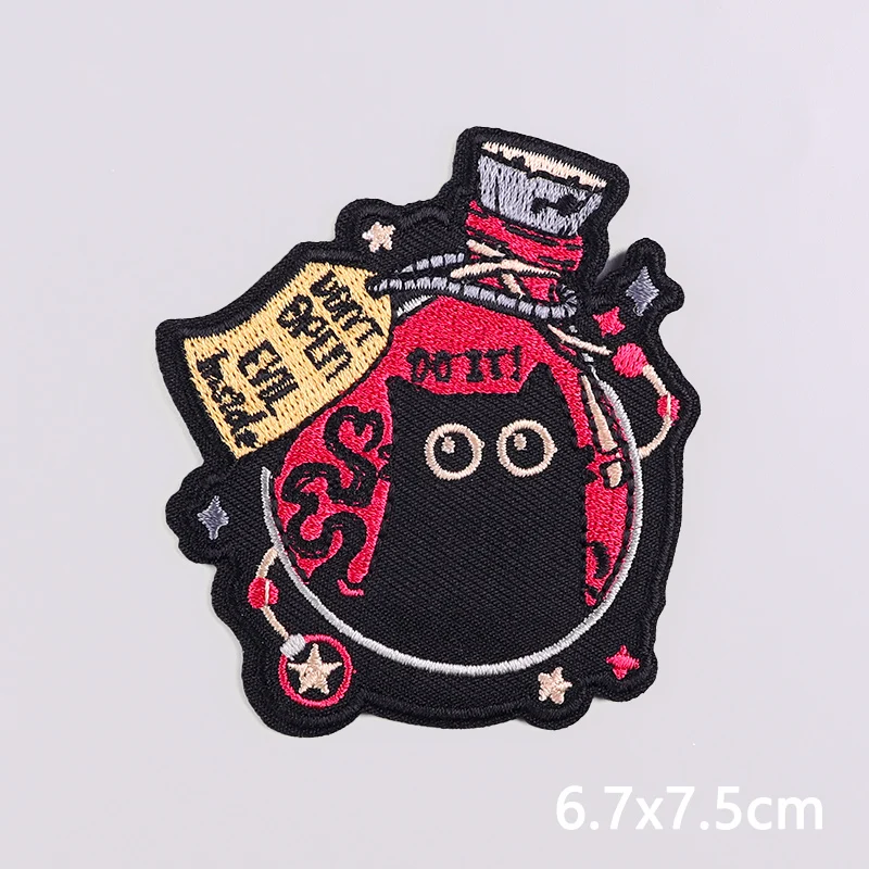 Parche bordado gato termoadhesivo para ropa, aplique decorativo - imagen 5
