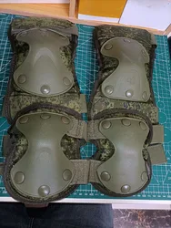 Rodilleras tácticas y coderas camuflaje hombre verde protección
